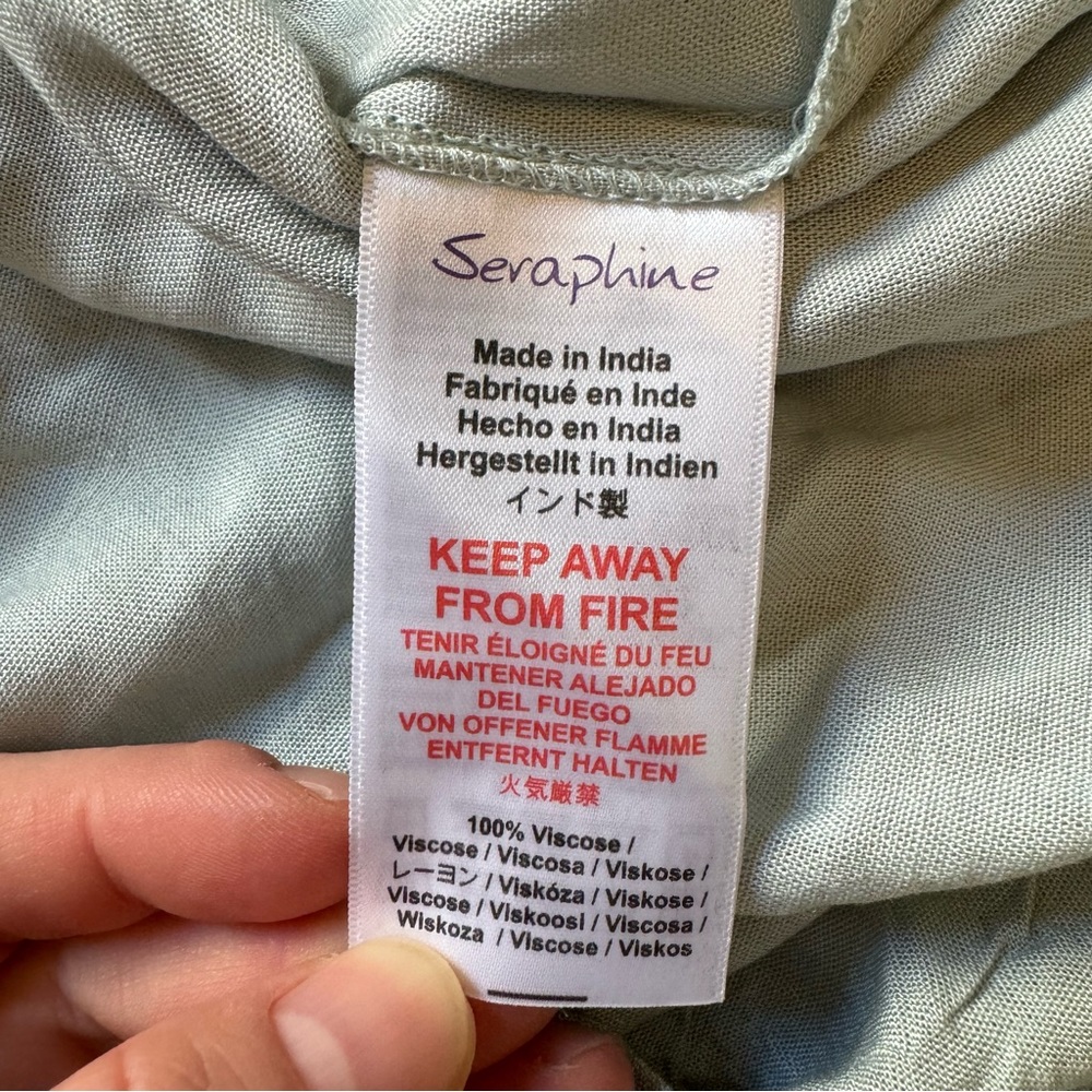 Seraphine Light Green Maternity Dress - Picture 12 of 14